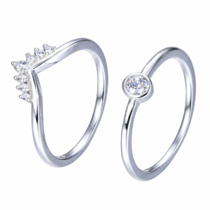Conjunto de anillos Matrimonio — Talla 9