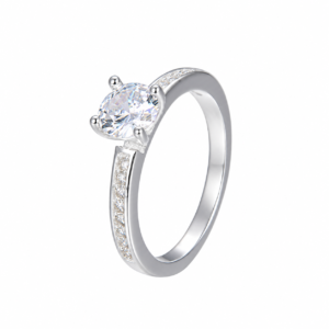 Anillo Compromiso de plata 925 — 5.5 mm — Talla 8