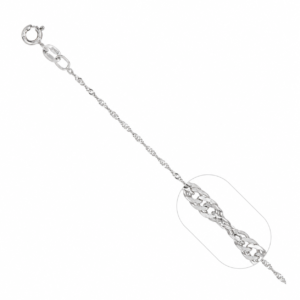 Cadena de plata 925 SINGAP.25 — 45 cm